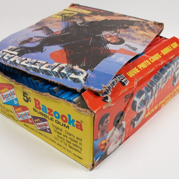 SUPERMAN 3 III 1983 Wax Pack Box Set 32-Packs Vintage Sealed - Picture 5 of 5